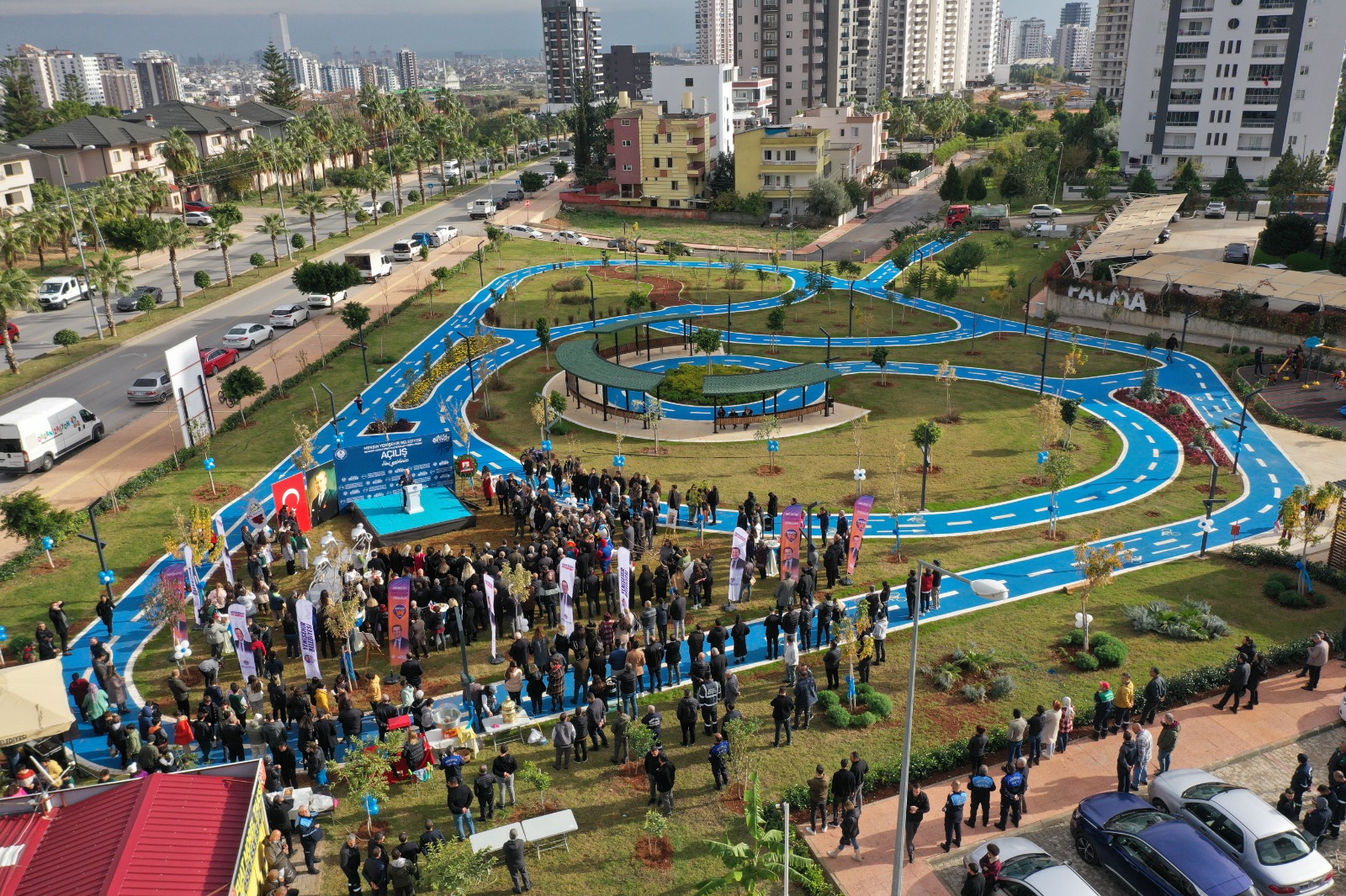 Yenişehir Belediyesi 5 bin metrekarelik bisiklet eğitim parkı açtı (15)