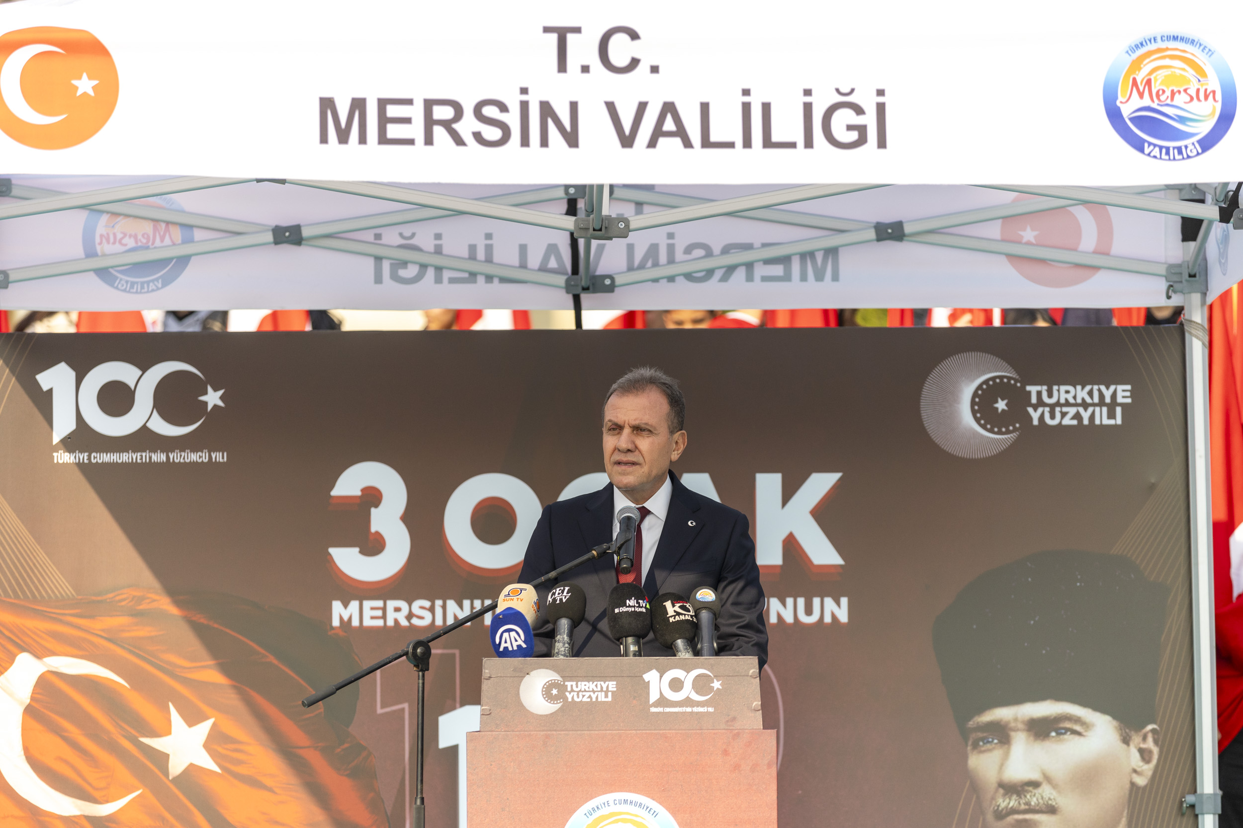 3 OCAK MERSİN’İN DÜŞMAN İŞGALİNDEN KURTULUŞUNUN 102. YIL DÖNÜMÜ KENTTE COŞKUYLA KUTLANDI (9)