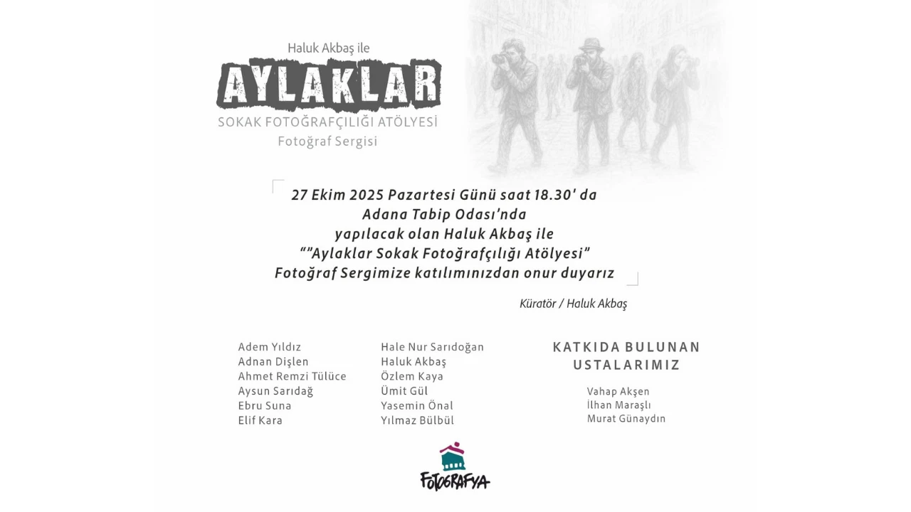 Aylaklar Fotograf Sergisi 27 Ekimde Adanada