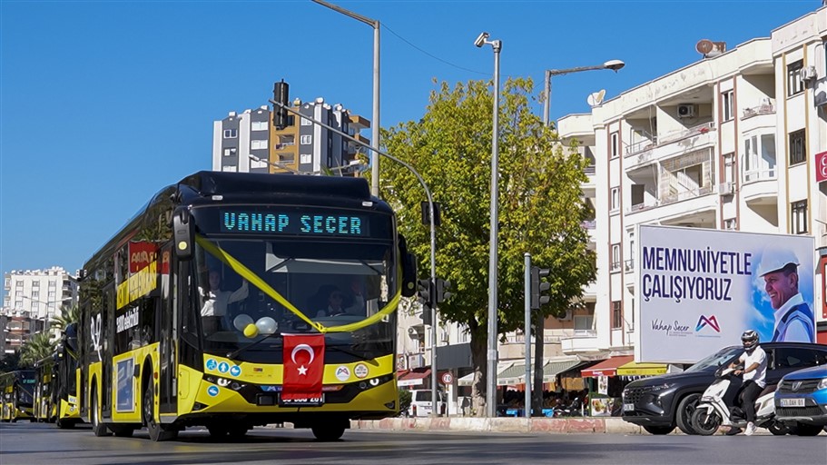 Mersi̇n Büyükşehi̇r’den Bi̇r İlk Daha; Ulaşima Elektri̇k Geldi̇ (2)