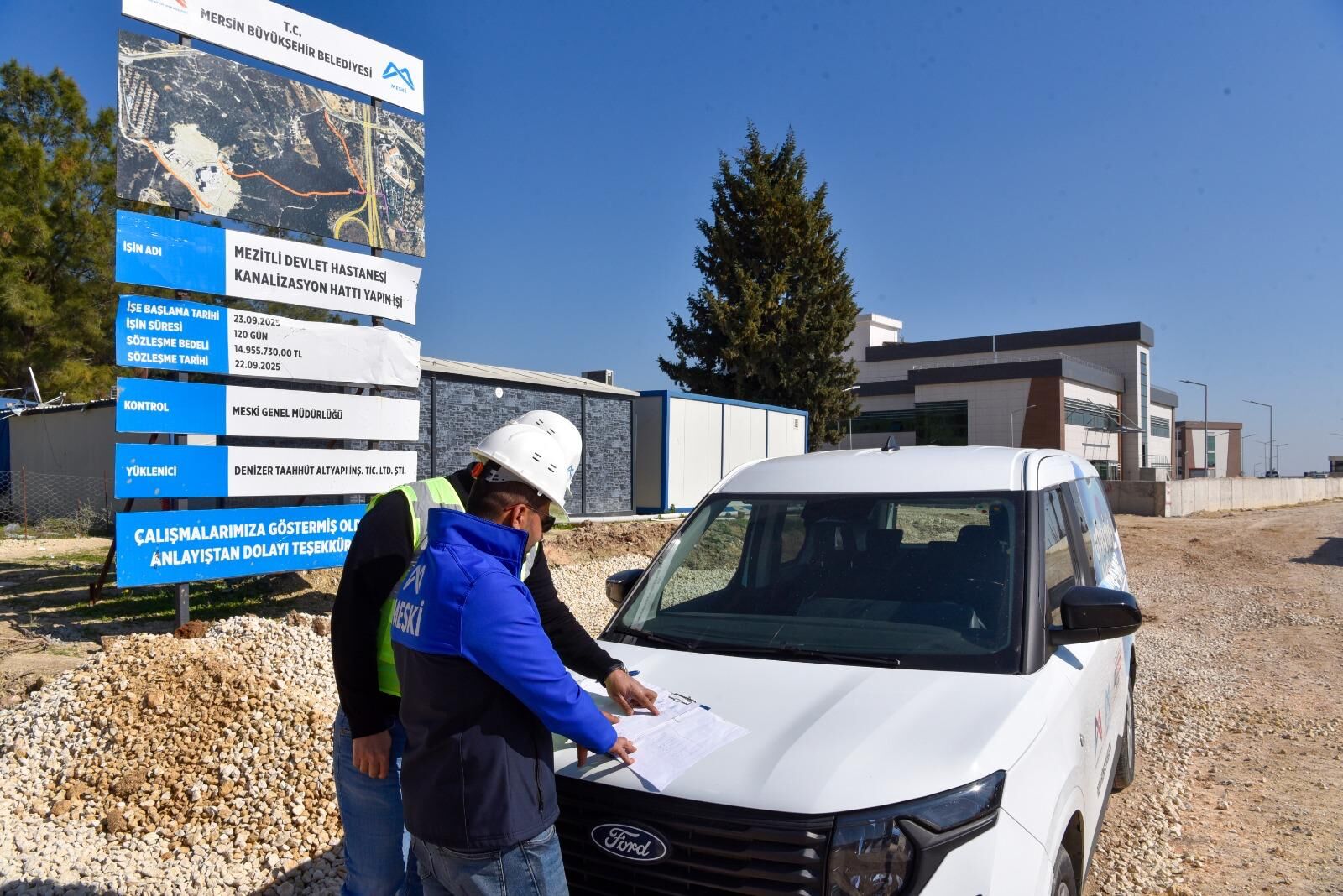 Meski̇, Mezi̇tli̇ Devlet Hastanesi̇ Atik Su Altyapisi Çalişmalarini Sürdürüyor (3)