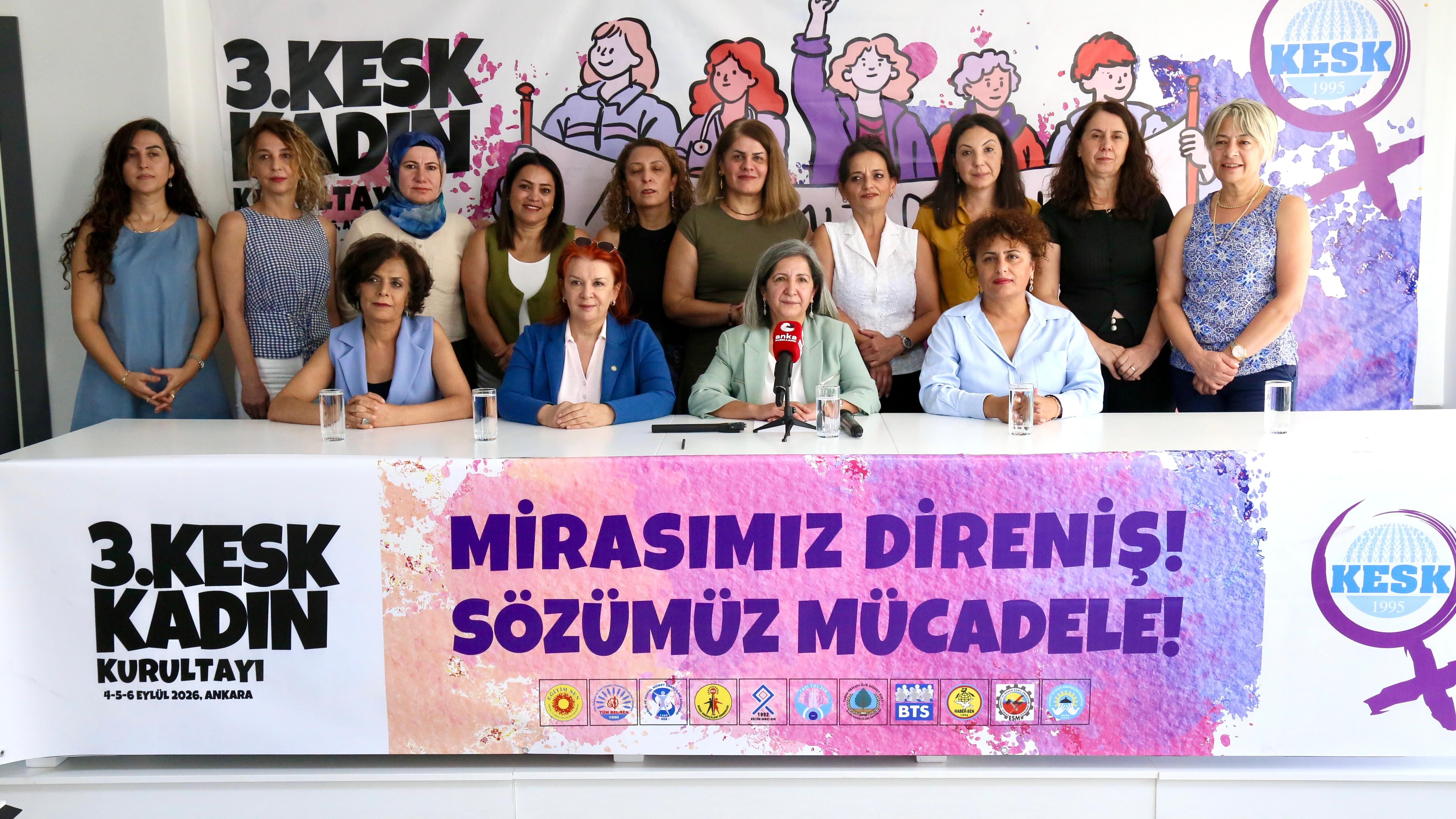 KESK Kadın Kurultayı Ankara’da toplanıyor: “Mirasımız direniş, sözümüz mücadele!”