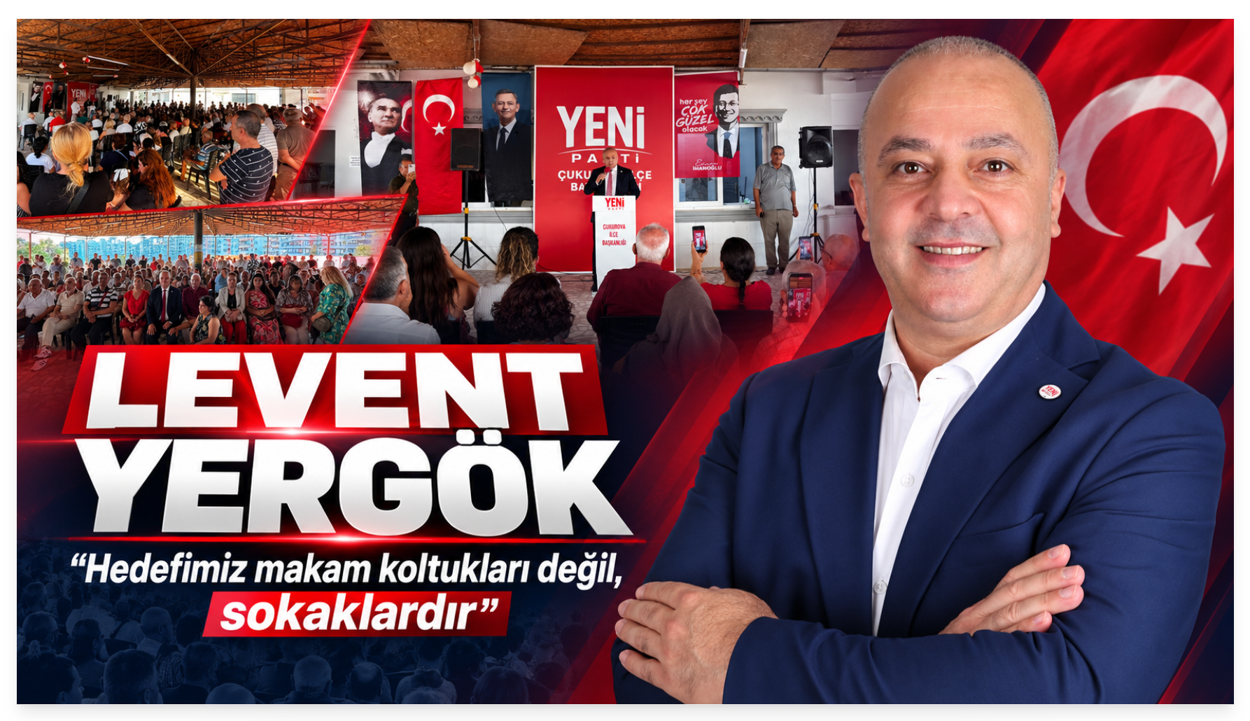 Levent Yergök, Yeni Parti Çukurova İlçe Başkanlığına Adaylığını Açıkladı