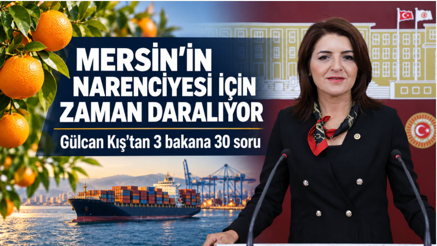 Mersin’in narenciyesi için zaman daralıyor: Gülcan Kış’tan 3 bakana 30 soru