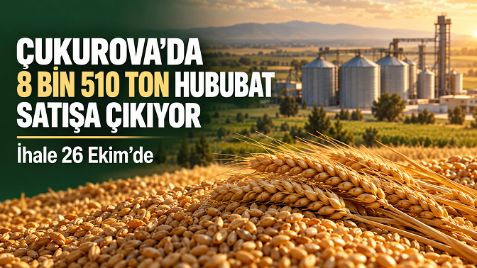 Çukurova Tarım İşletmesi 8 bin 510 ton hububatı satışa çıkarıyor